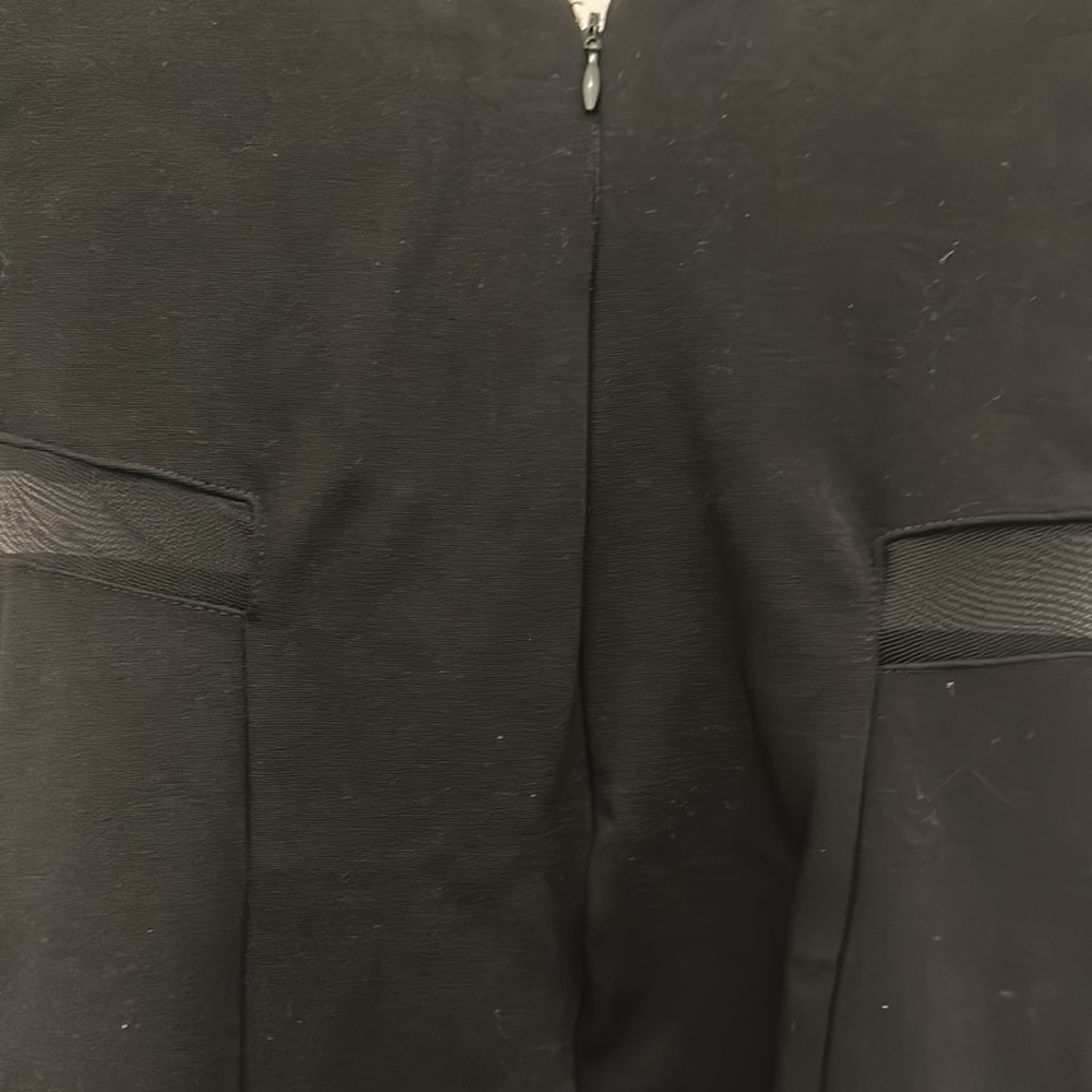 Black Mesh cutout vneck dress - Picture 4 of 4